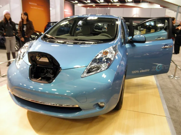 Nissan Leaf Electric Car on Display