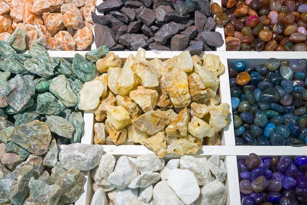 Colourful semi-precious stones