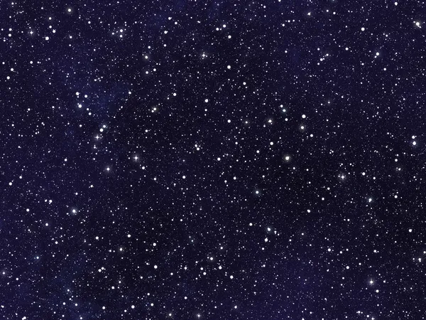 Night sky covered with many bright stars