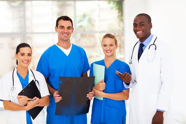 Group of medical workers in hospital