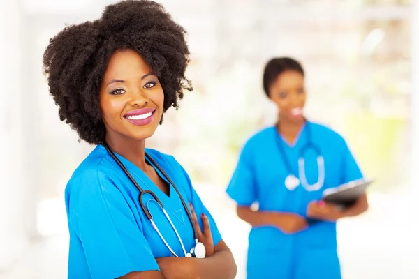 Female african hospital worker