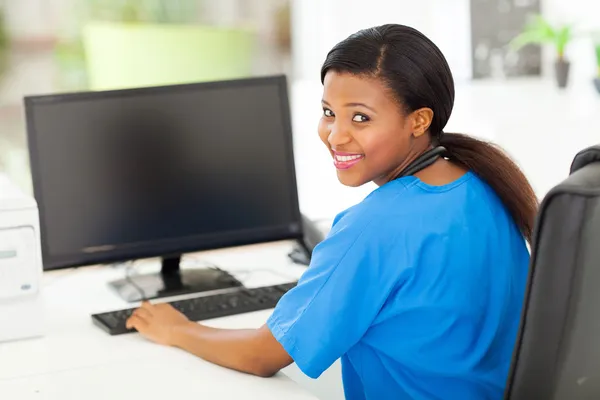 Female nurse in modern office