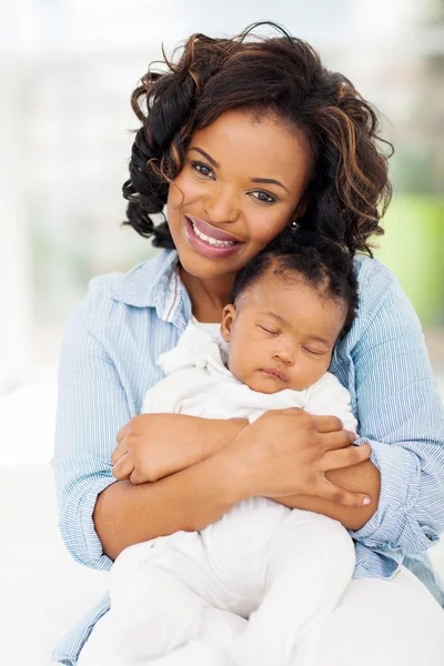 Young african american mother and baby girl