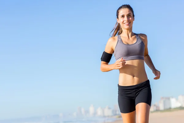 Woman jogging in morning