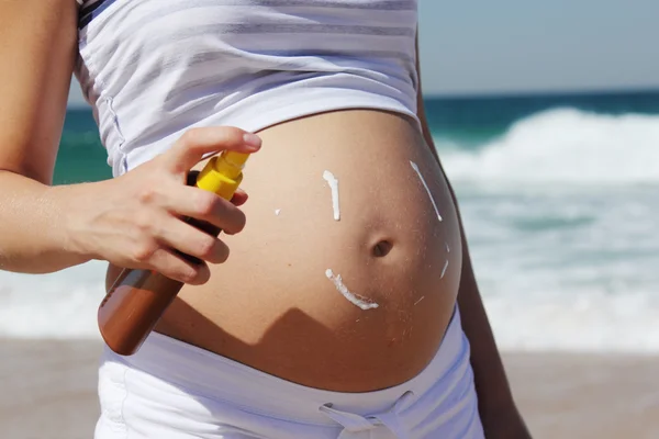 Sun care protection for pregnant woman