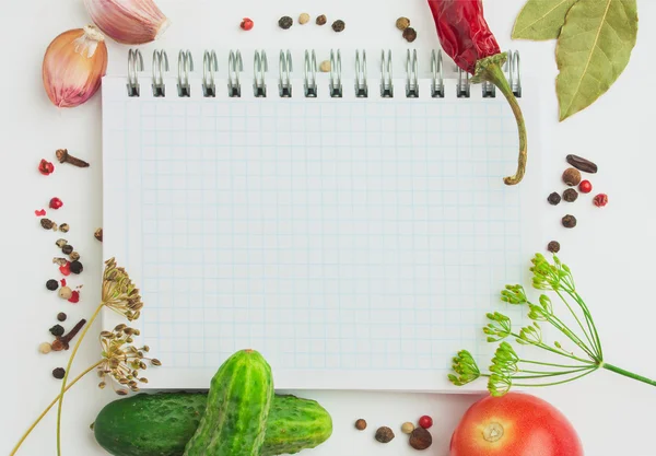 Notebook with recipes — Stock Photo #33708887