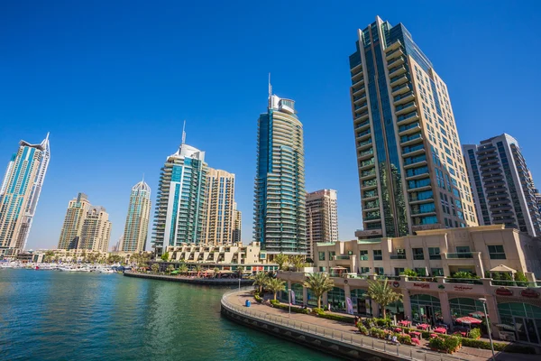 High rise buildings and streets in Dubai, UAE