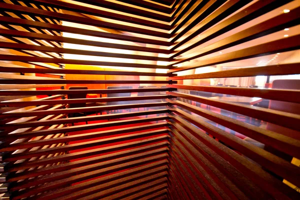 Wooden privacy screen blinds