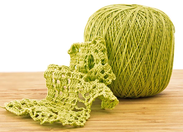 Crochet. knitting pattern with a ball of yarn