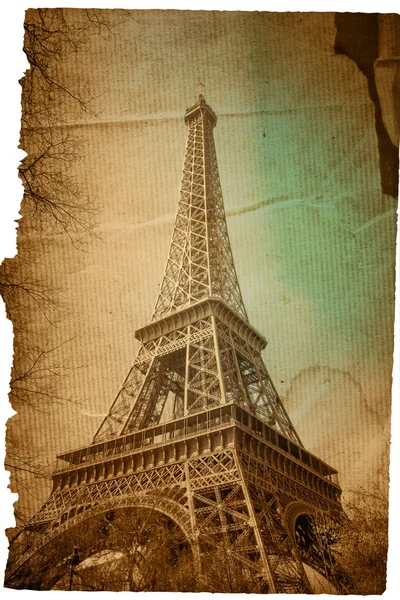 Old-fashioned paris Eiffel Tower