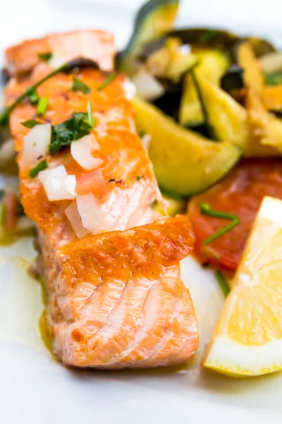 Fresh Salmon with lemon