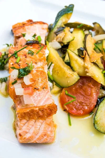 Fresh Salmon with lemon