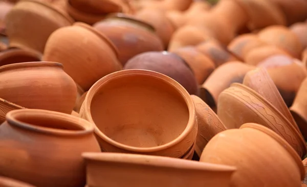 Ceramic, decorative crafts on the vernissage