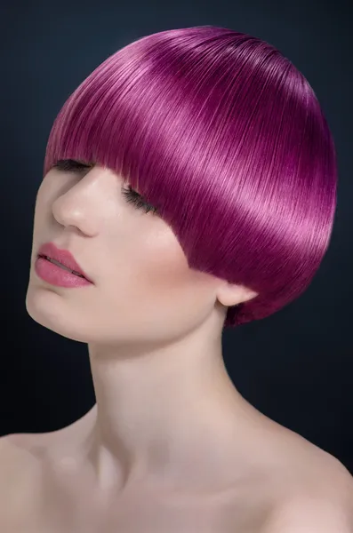 Woman with modern shorn hairstyle