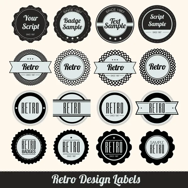 Retro Design Labels