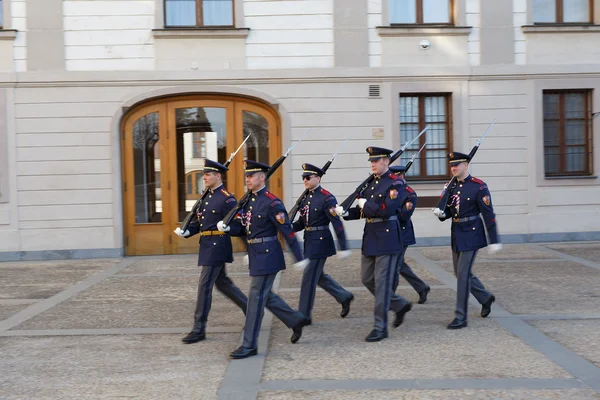 Soldier of elite Prague Castle Guard