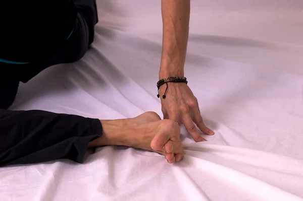 Yoga hand hand foot