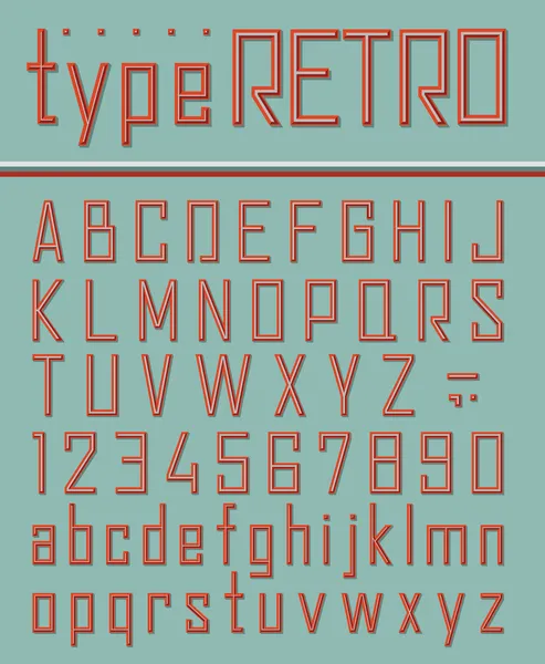 Retro style font
