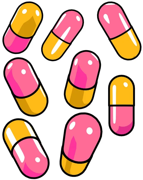 Graphical representation of 8 pill pills