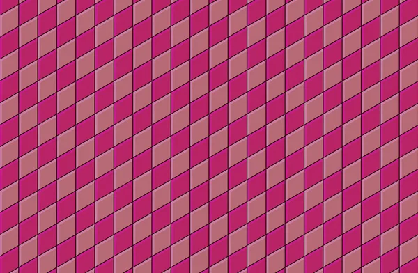 3d render pink tiled wall floor pavement