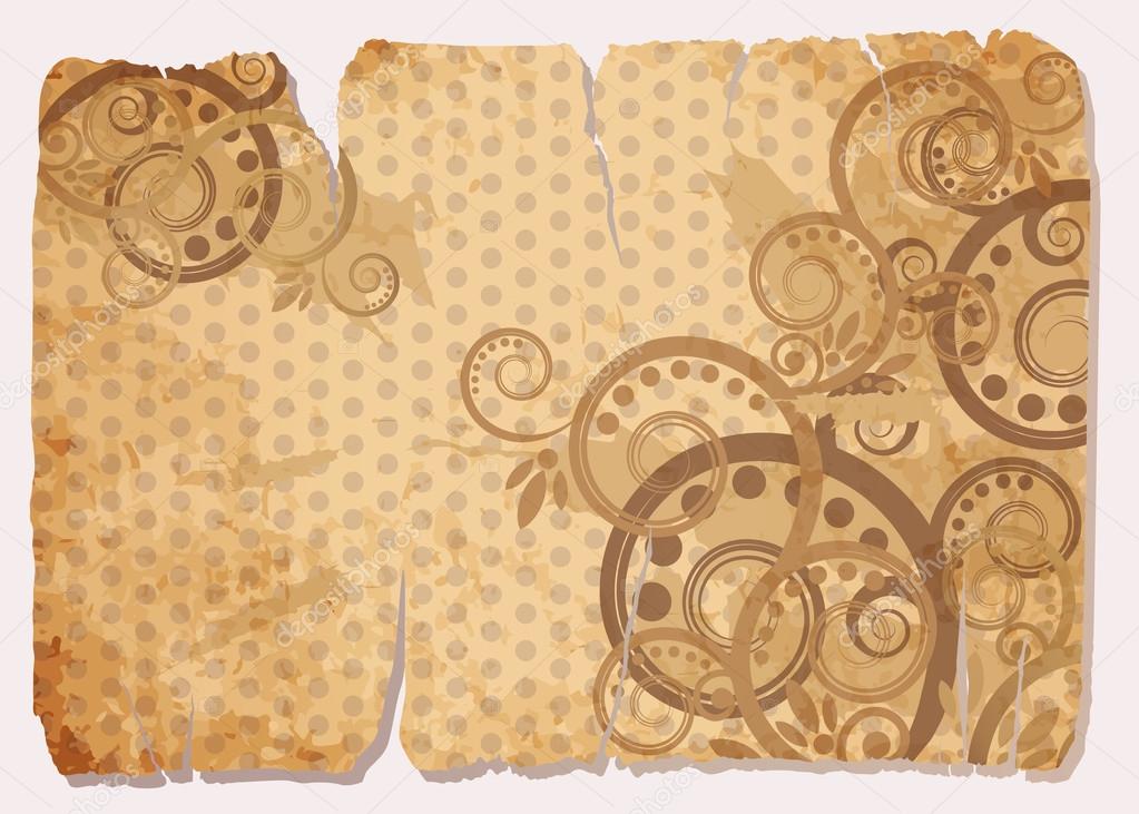 Vintage Old Paper Banner, vector illustration — Stock Vector © CaroDi