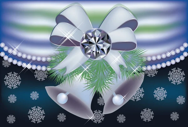 Diamond winter greeting card, vector illustration