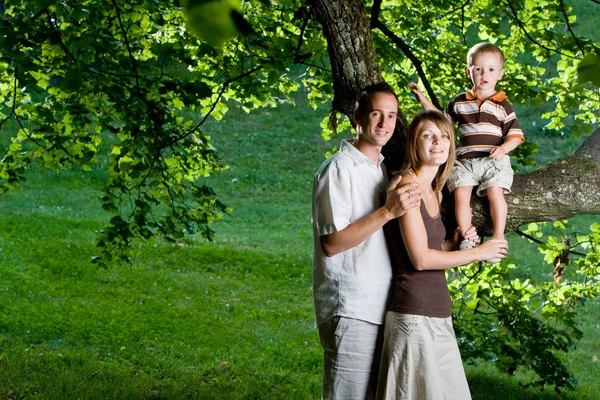 Happy perfect young family — Stock Photo #14911591