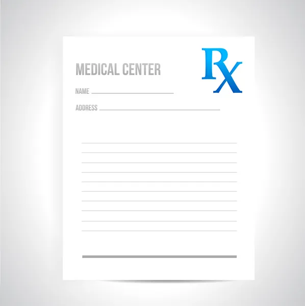 Medical prescription illustration design