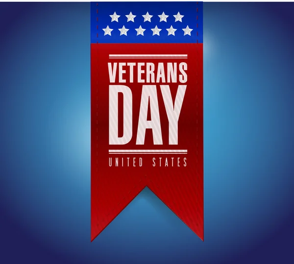 Veterans day banner illustration design