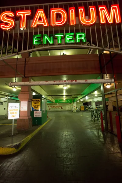 Entrance of the Stadium car park in Reno