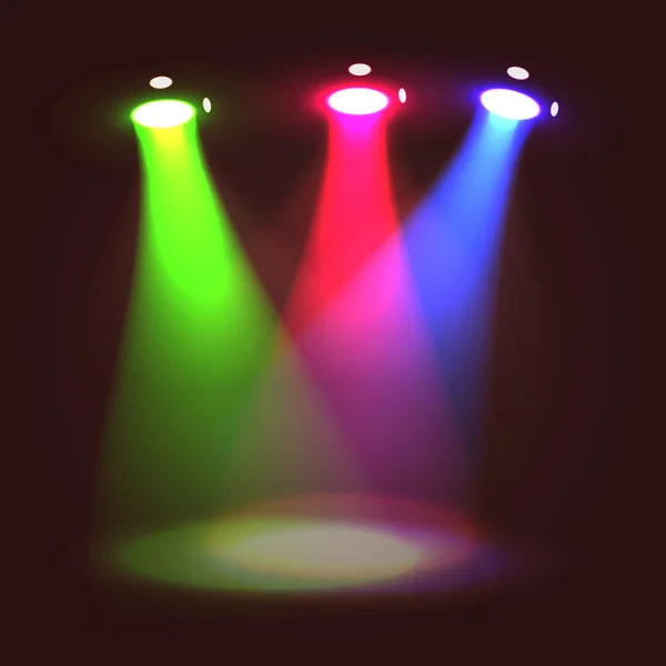 Stage set spotlights