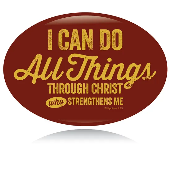 Vintage Christian design, I can do all things
