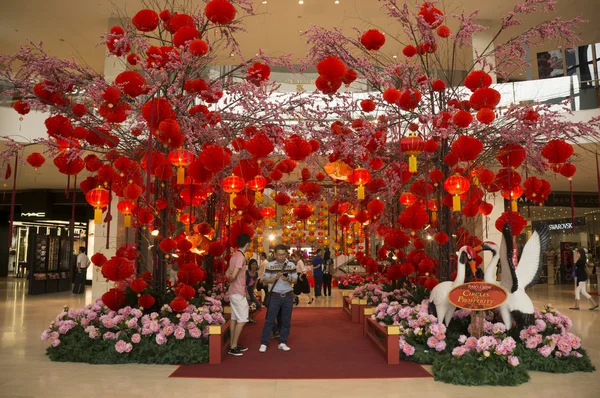 Red Lantern Decorations during celebration of Lunar Chinese New Year 2013