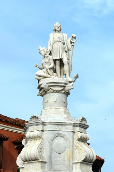 Monument to an opener of America to Christopher Columbus