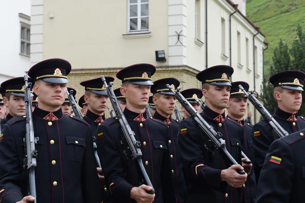 The swearing-in of the Lithuanian military Academy.