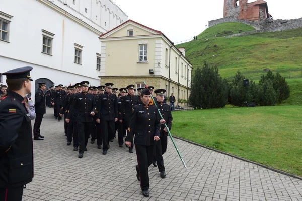 The swearing-in of the Lithuanian military Academy.