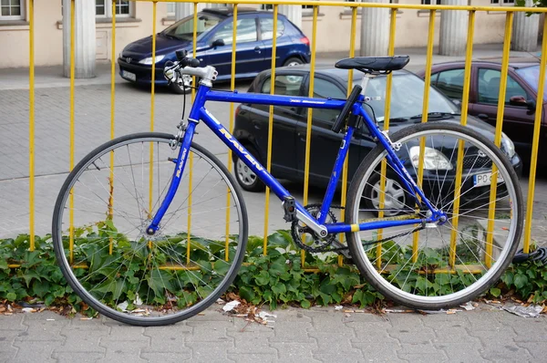 Locked bicycle