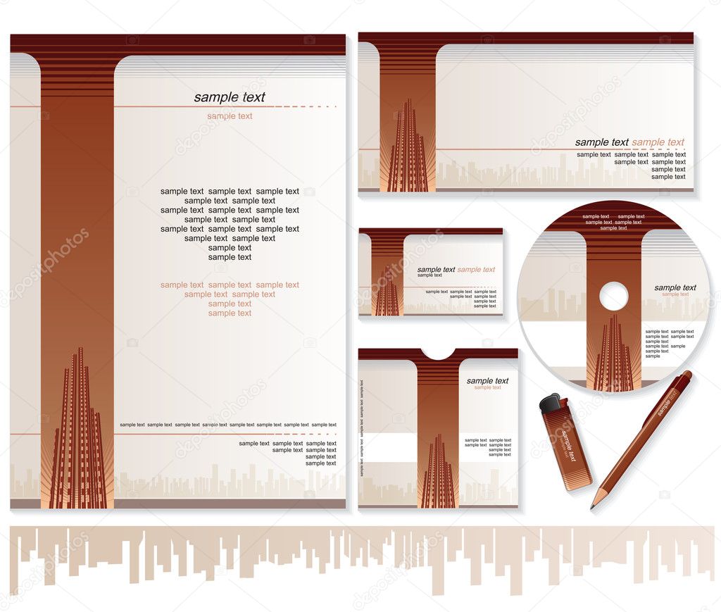 business card envelope template