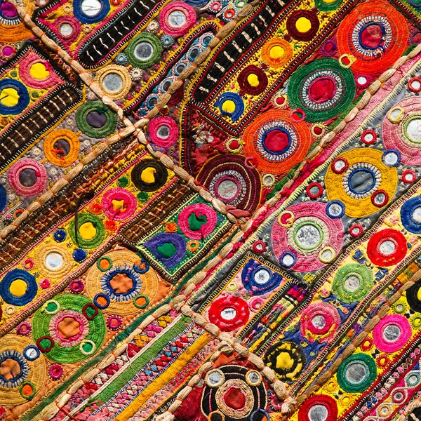 Patchwork quilt in India