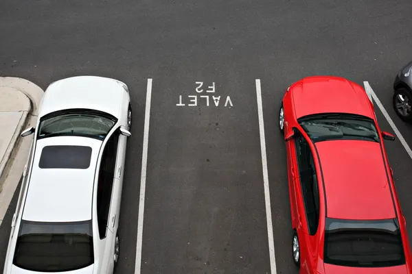 Valet car parking space at airport