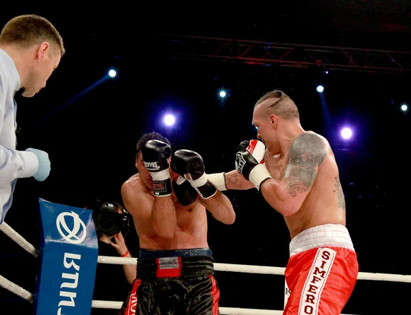 ODESSA, UKRAINE -31 May 2014: World heavyweight boxing champion,