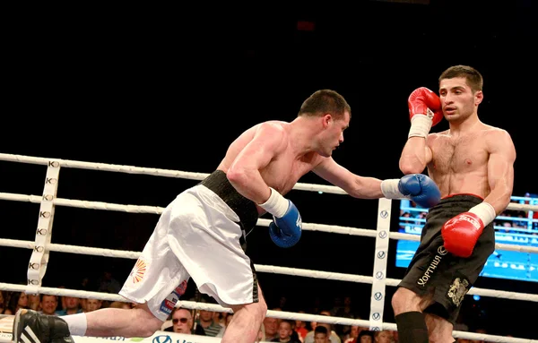 Odessa, Ukraine - May 31, 2014: In the boxing ring Mishiko Besel