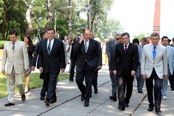 Odessa, Ukraine - June 4, 2011: Minister of Foreign Affairs of t