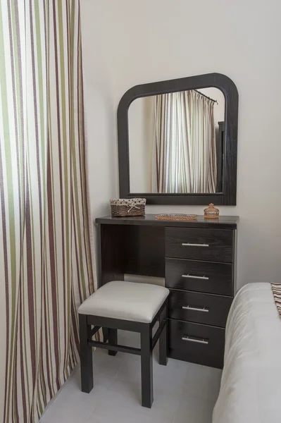 Dressing table in a bedroom