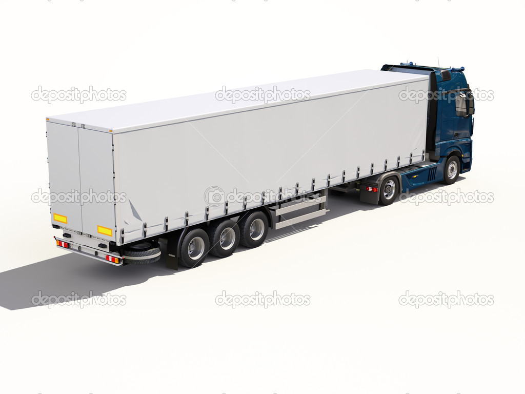 Semitrailer truck \u2014 Stock Photo \u00a9 Supertrooper 32434369