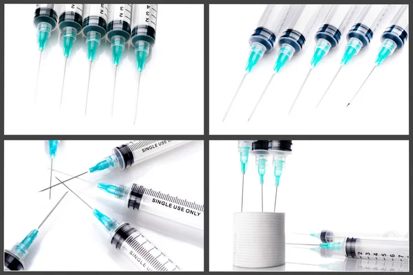 Medical syringe set