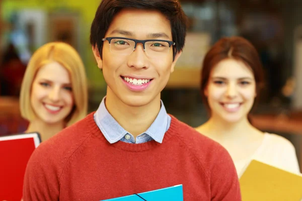 Young happy students