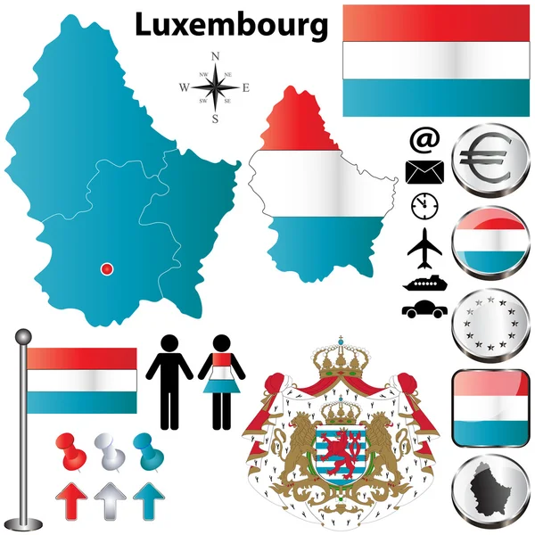 Illustrator map Luxembourg