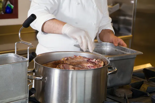 Cook in the kitchen