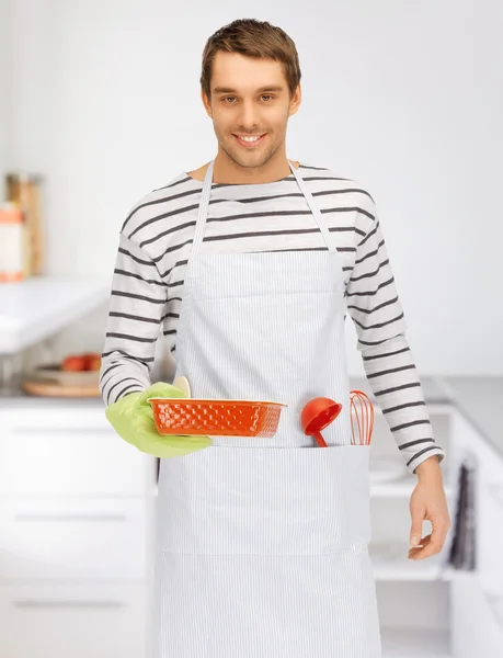 Cooking man at kitchen